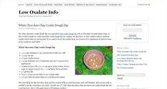 Desktop Screenshot of lowoxalateinfo.com